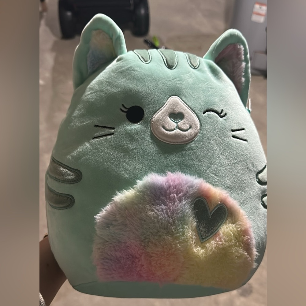 Squishmallows Mint Green 11” Corinna Cat Plush